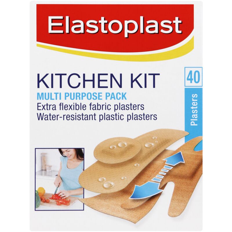 ELASTOPLAST PLASTERS KITCHEN KIT STRIPS – 40S