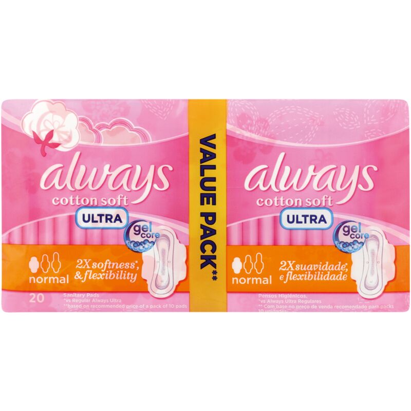 ALWAYS ULTRA SENSITIVE NORMAL PADS WITH WINGS – 20S
