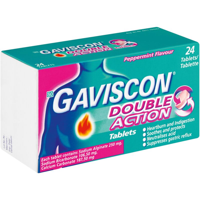 GAVISCON ANTIACID PLUS TABLETS – 24S
