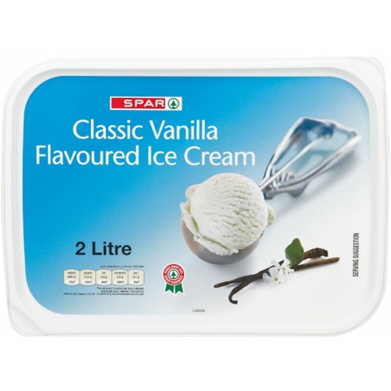 SPAR ICE CREAM CLASSIC VANILLA – 2L