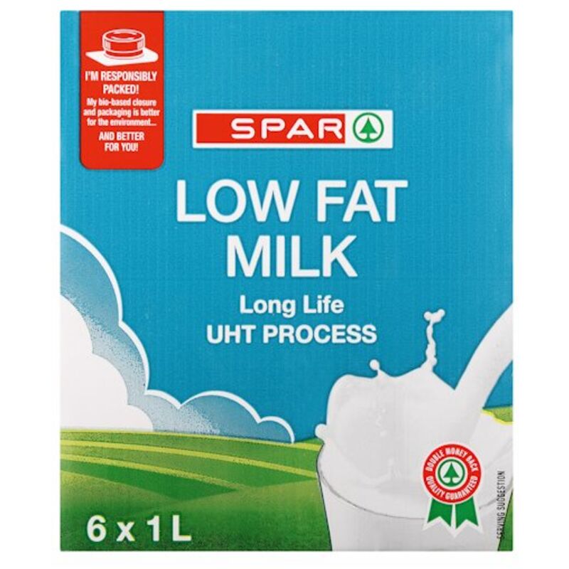 SPAR UHT MILK 2% LOW FAT – 1L X 6