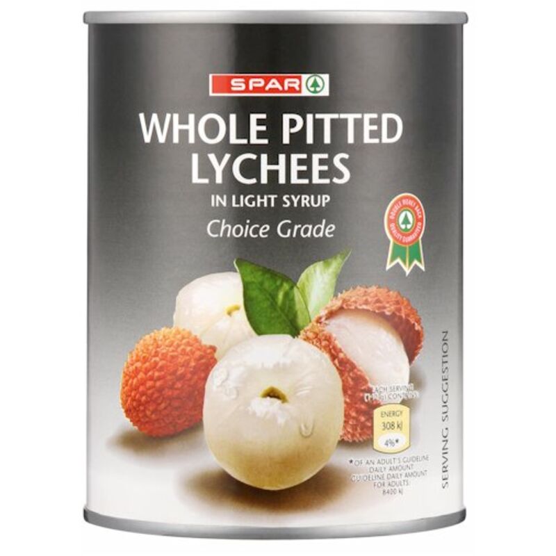 SPAR LITCHIS WHOLE PITTED – 565G