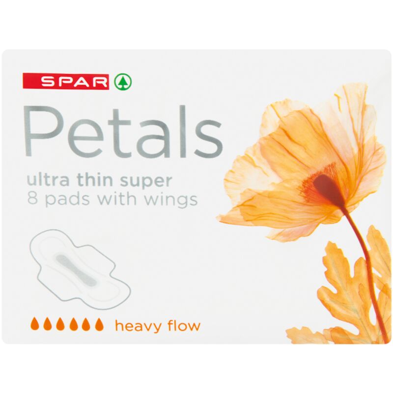 SPAR PETALS ULTRA SUPER PADS WITH WINGS – 8S