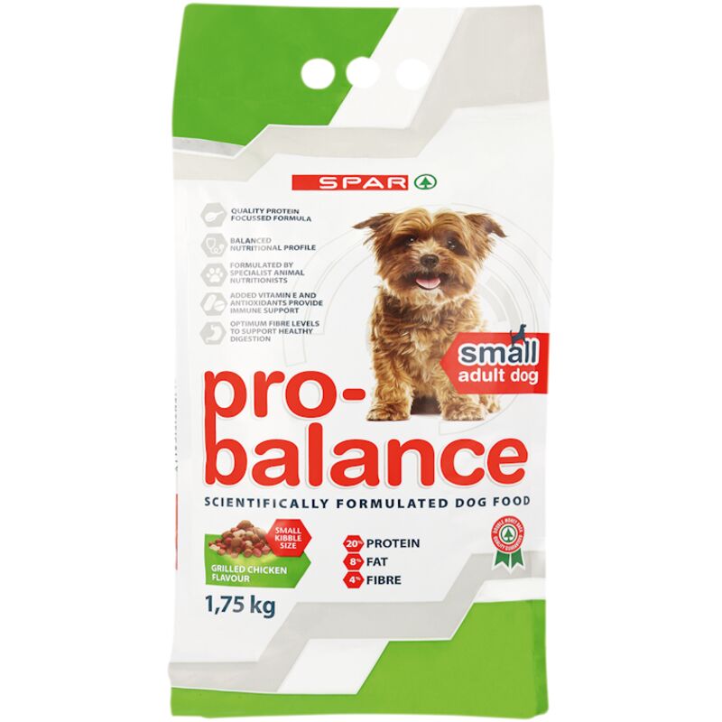 SPAR PRO BALANCE DOG SMALL ADULT CHICKEN – 1.75KG