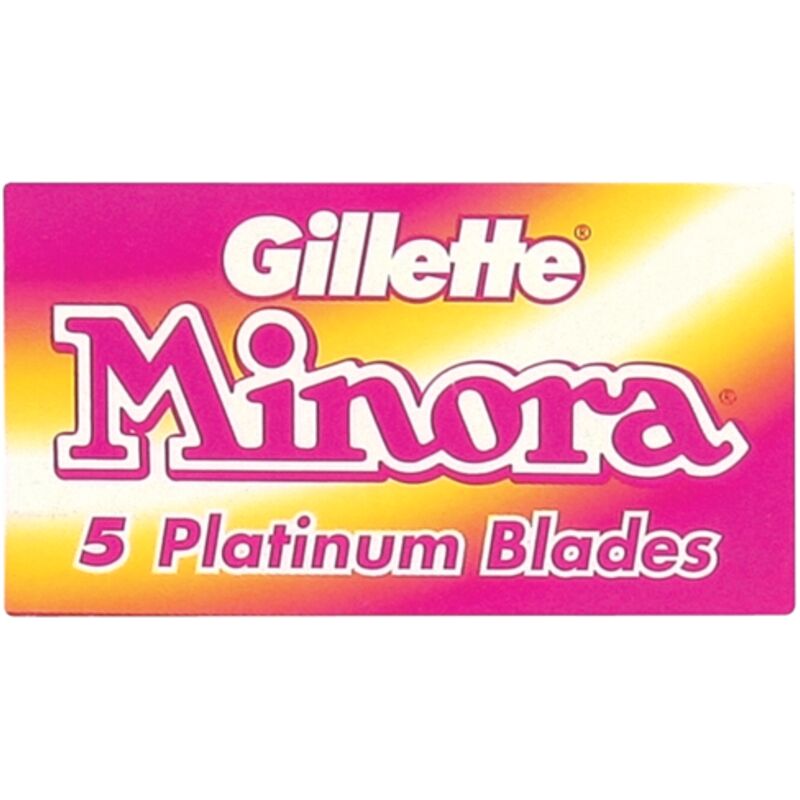 GILLETTE MINORA PLATINUM CARDED CARTRIDGE BLADES – 5S