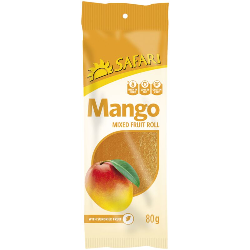 SAFARI FRUIT ROLL MANGO – 80G
