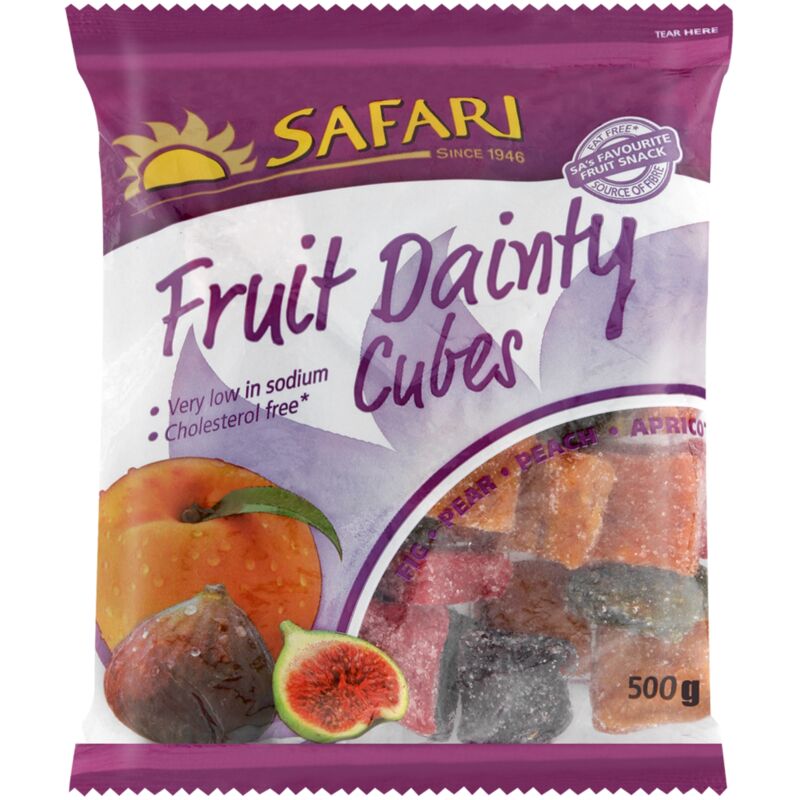 SAFARI FRUIT DAINTY CUBE – 500G