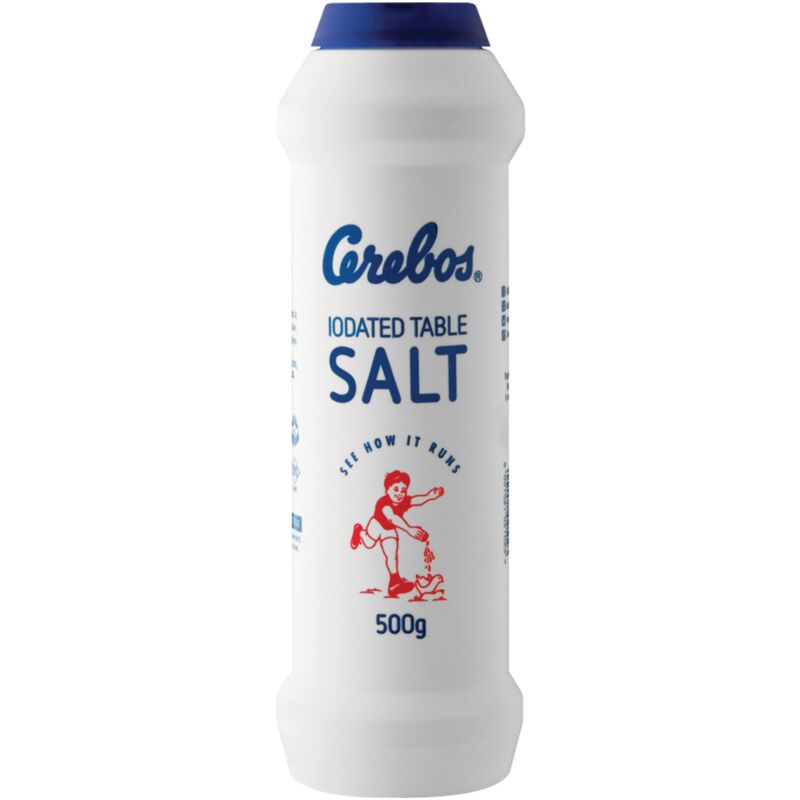 CEREBOS TABLE SALT IODAETD FLASK – 500G