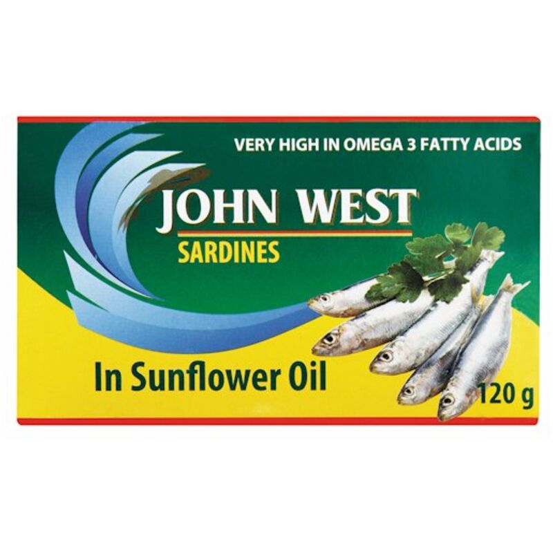 JOHN WEST SARDINES IN OIL – 120G