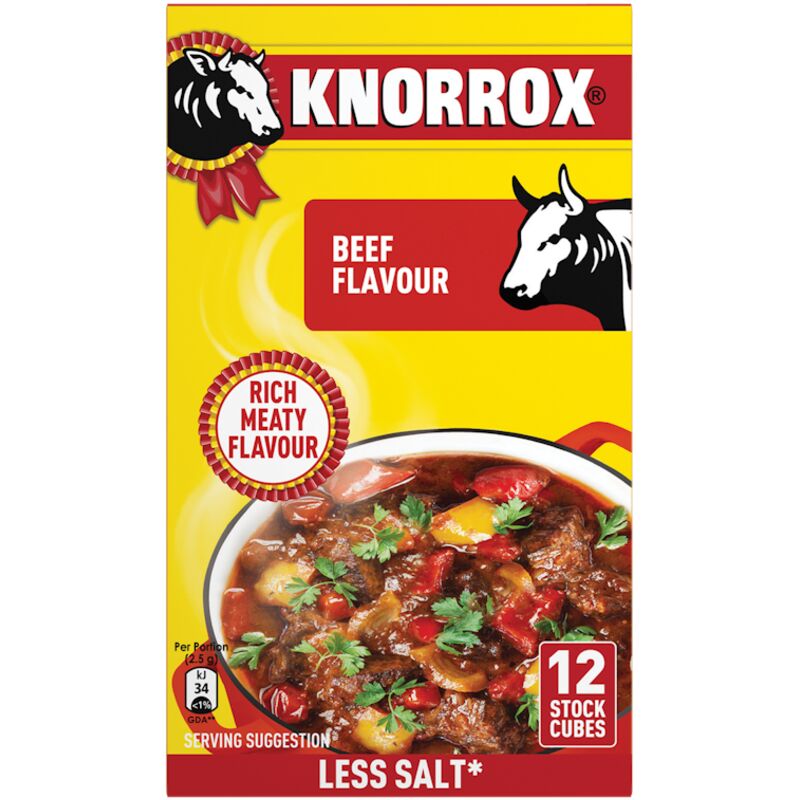 KNORROX STOCK CUBES BEEF – 12S