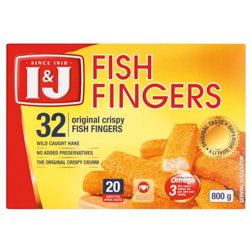 I&J ORIGINAL FISH FINGERS – 800G