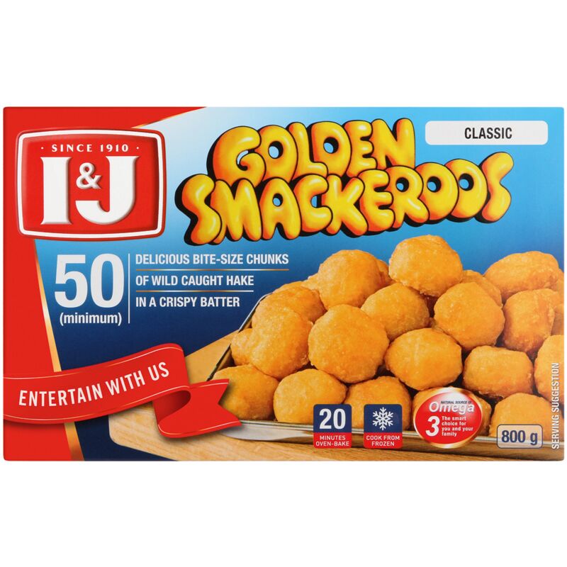 I&J GOLDEN SMACKEROOS – 800G