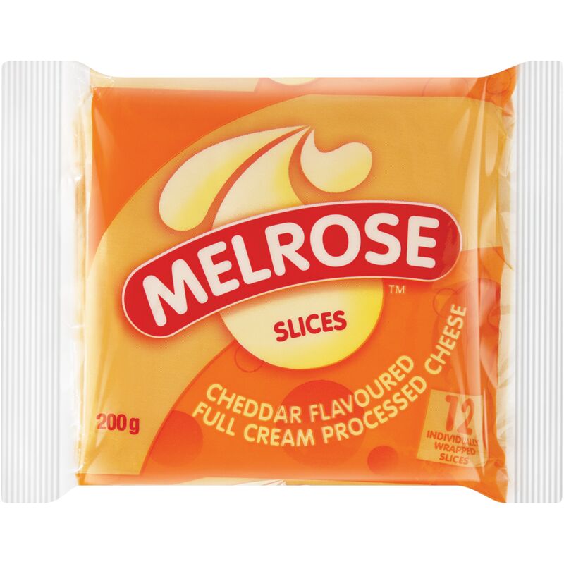 MELROSE CHEESE PROCESSED CHEDDAR SLICES – 200G