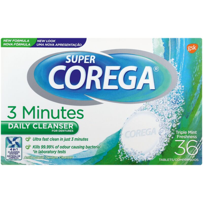 SUPER COREGA DENTURE CLEAN TABLETS – 36S