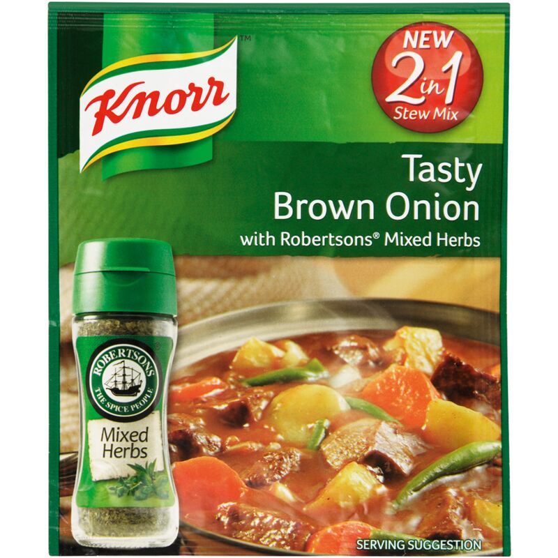 KNORR SOUP TASTY BROWN ONION WITH MIXED HERBS – 50G