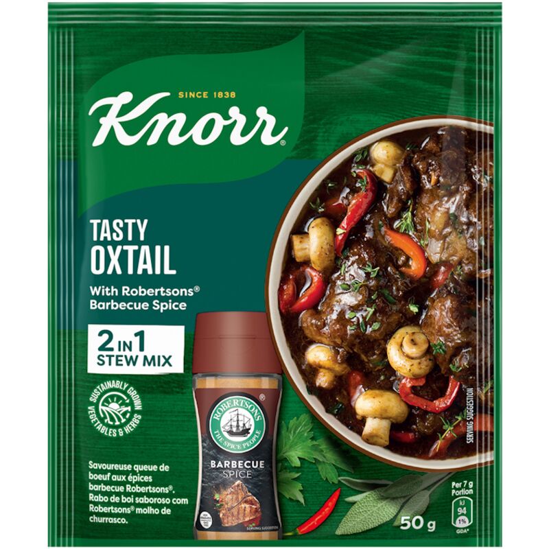 KNORR SOUP TASTY OXTAIL & BBQ SPICE – 50G