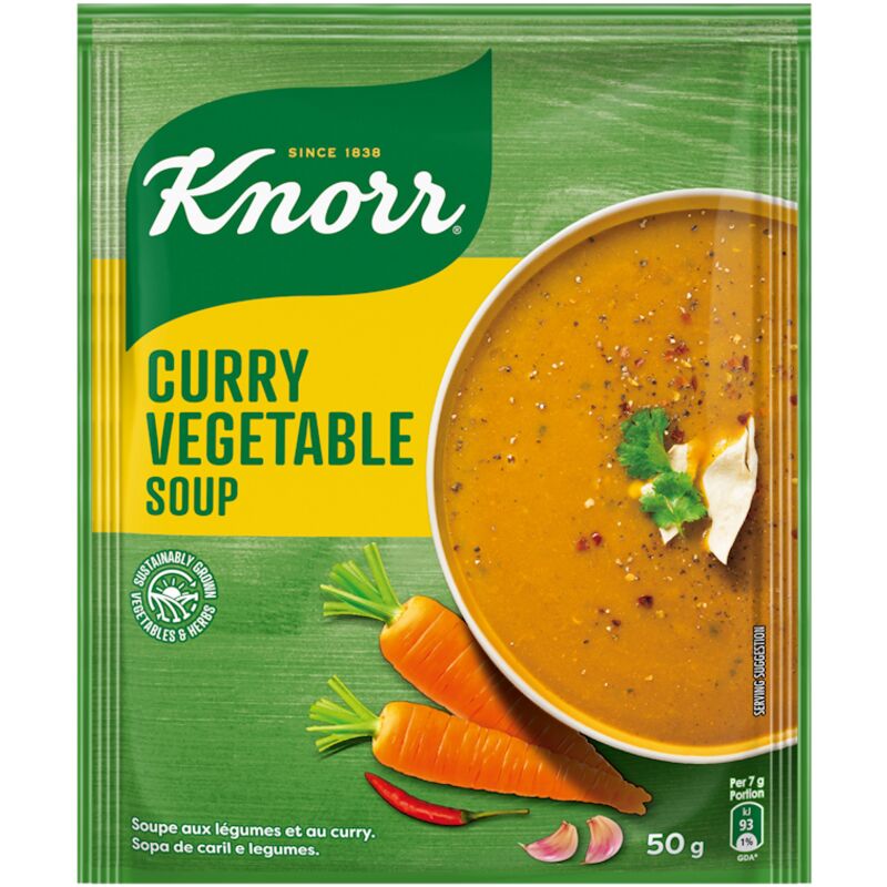 KNORR SOUP CURRY VEGETABLE – 50G