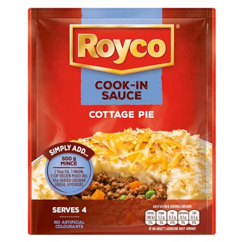 ROYCO COOK-IN-SAUCE COTTAGE PIE – 41G