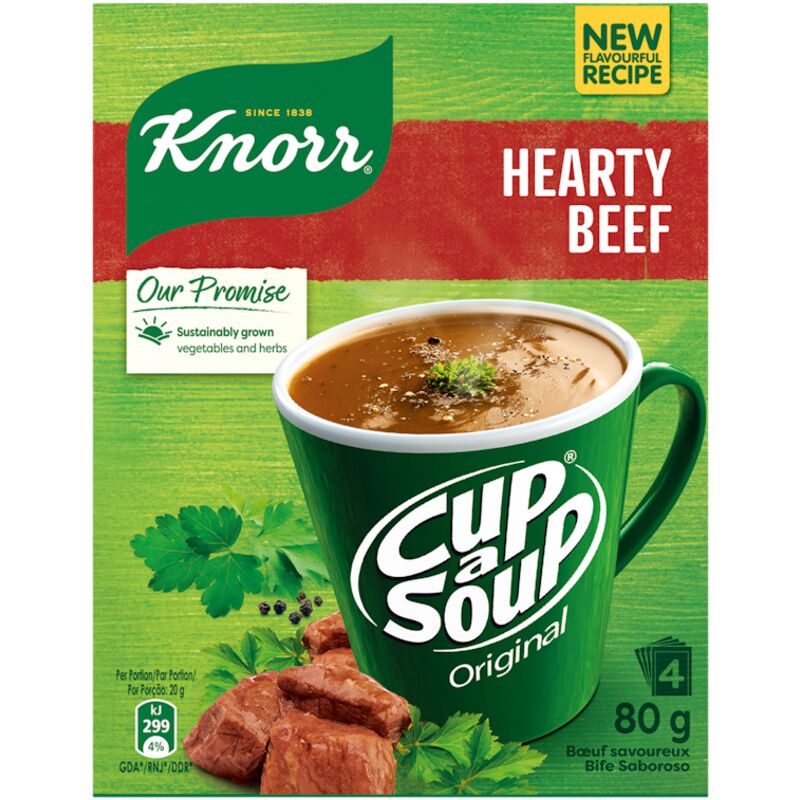 KNORR SOUP HEARTY BEEF – 80G