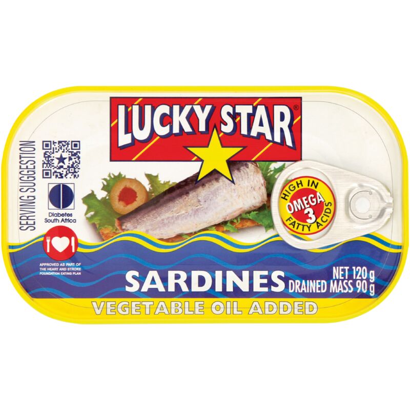 LUCKY STAR SARDINES VEG OIL – 120G