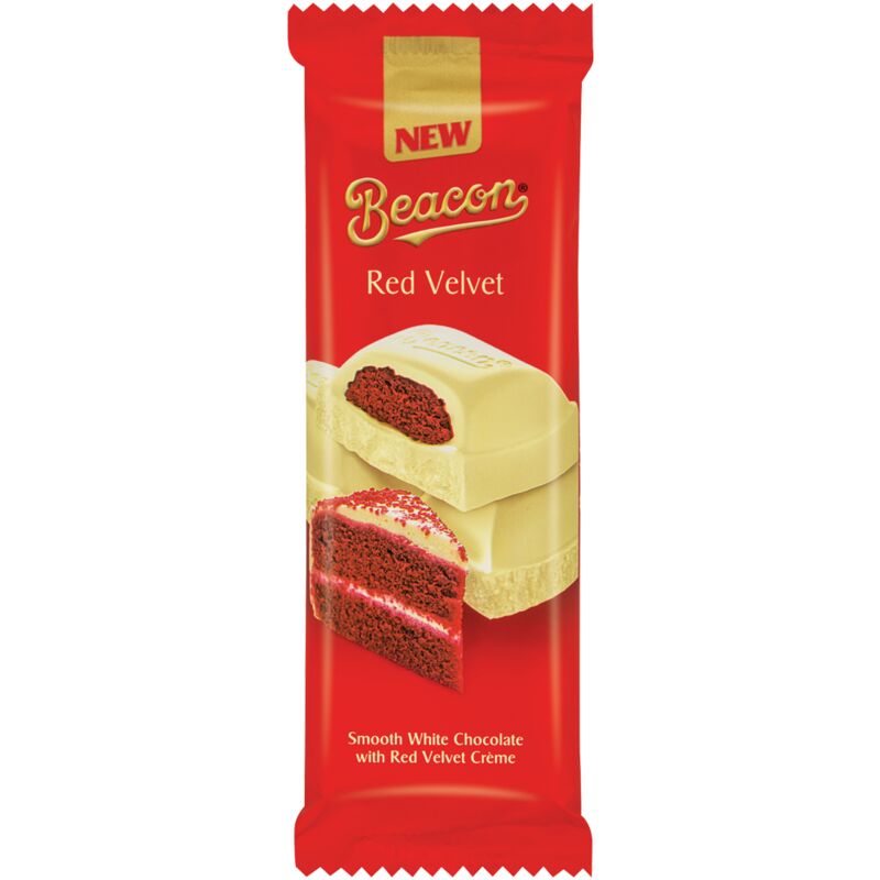BEACON WHITE CHOCOLATE SLAB RED VELVET – 80G