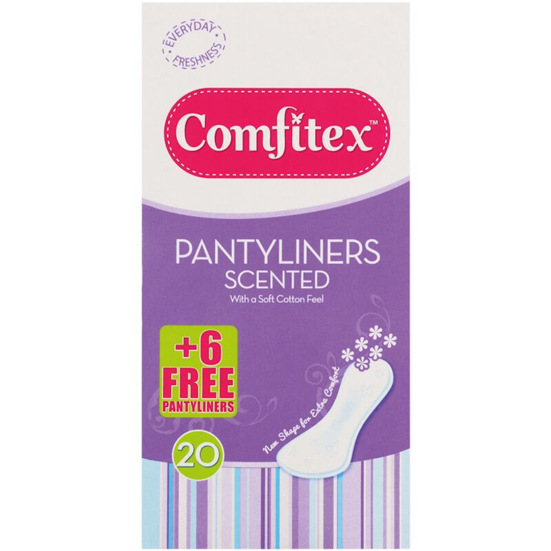 COMFITEX DEODORANT PANTY LINERS – 20S