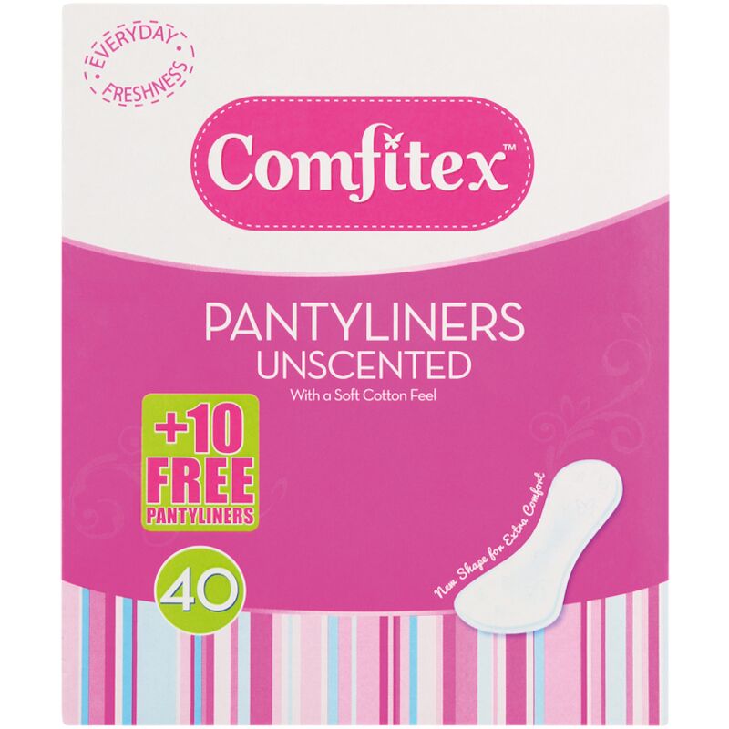 COMFITEX REGULAR PANTY LINERS – 40S