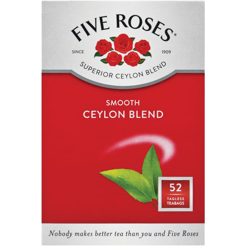 FIVE ROSES TEA BAGS TAGLESS – 50S