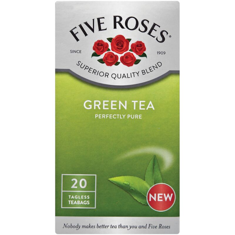 FIVE ROSES GREEN TEA – 20S