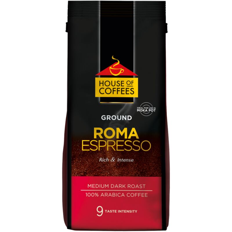 HOUSE OF COFFEES GROUND ESPRESSO – 250G