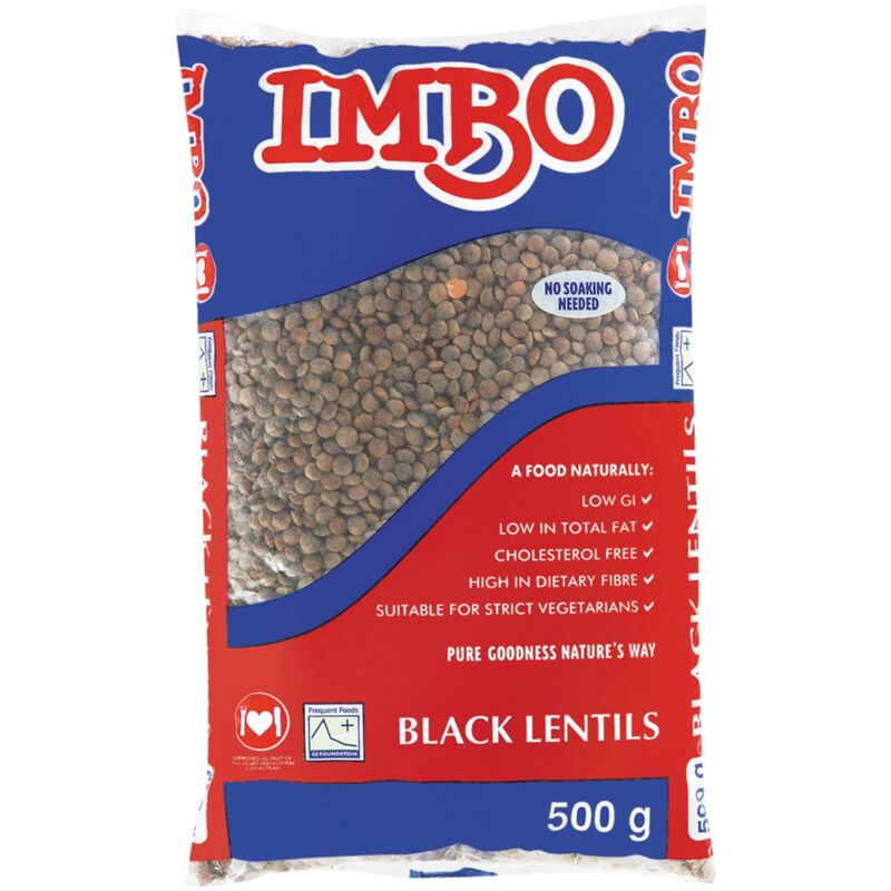 IMBO LENTILS BLACK – 500G