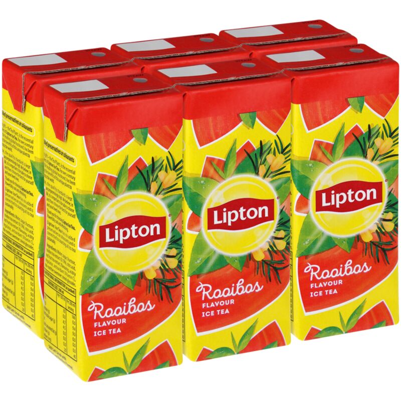 LIPTON ICE TEA RED ROOIBOS – 200ML X 6