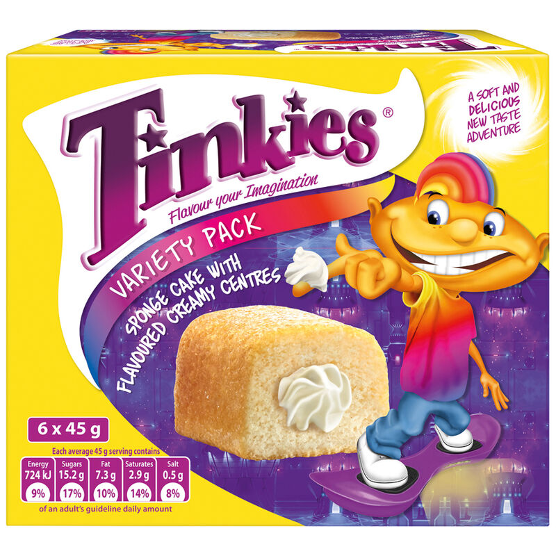 TINKIES SPONGE CAKES VARIETY PACK – 6S