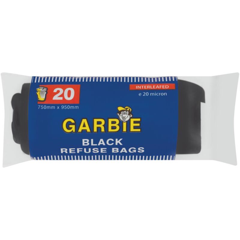 GARBIE REFUSE BLACK BAGS – 20S