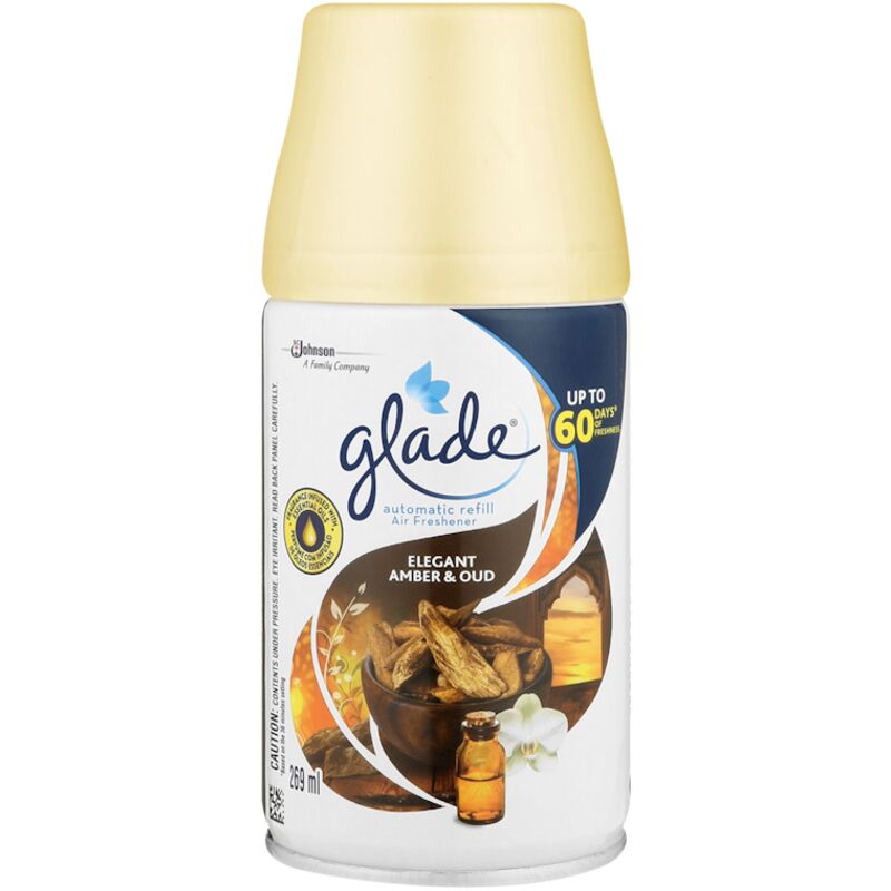GLADE AUTO REFILL ELEGANT AMBER AND OUD REFILL – 269ML