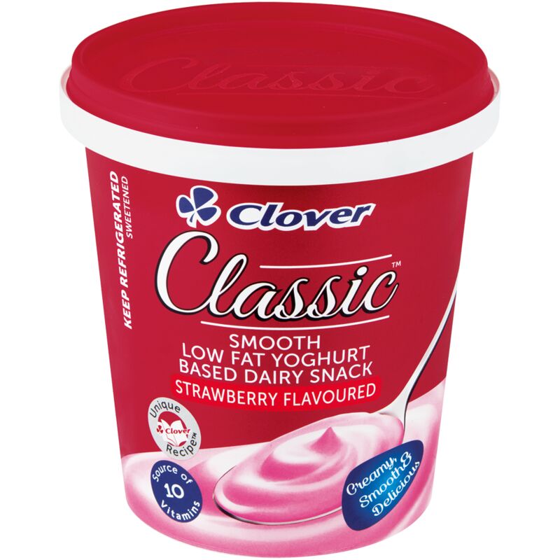 CLOVER CLASSIC YOGHURT SMOOTH LOW FAT STRAWBERRY – 1L