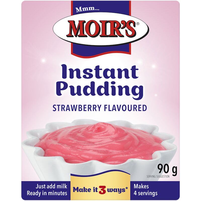MOIRS INSTANT PUDDING STRAWBERRY – 90G