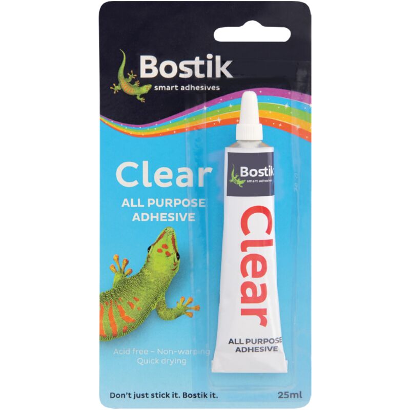 BOSTIK CLEAR ADHESIVE B/P – 25ML
