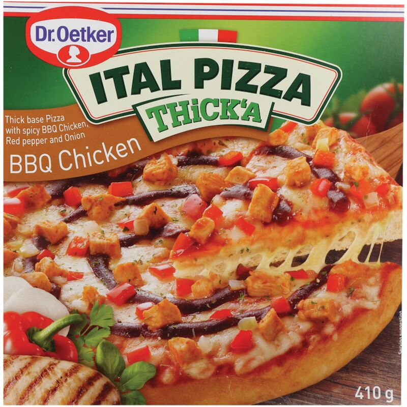 DR OETKER ITAL PIZZA THICKA BBQ CHICKEN – 410G