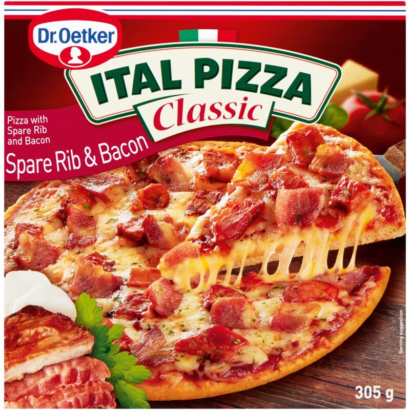 DR OETKER ITAL PIZZA CLASSIC SPARE RIB & BACON – 305G