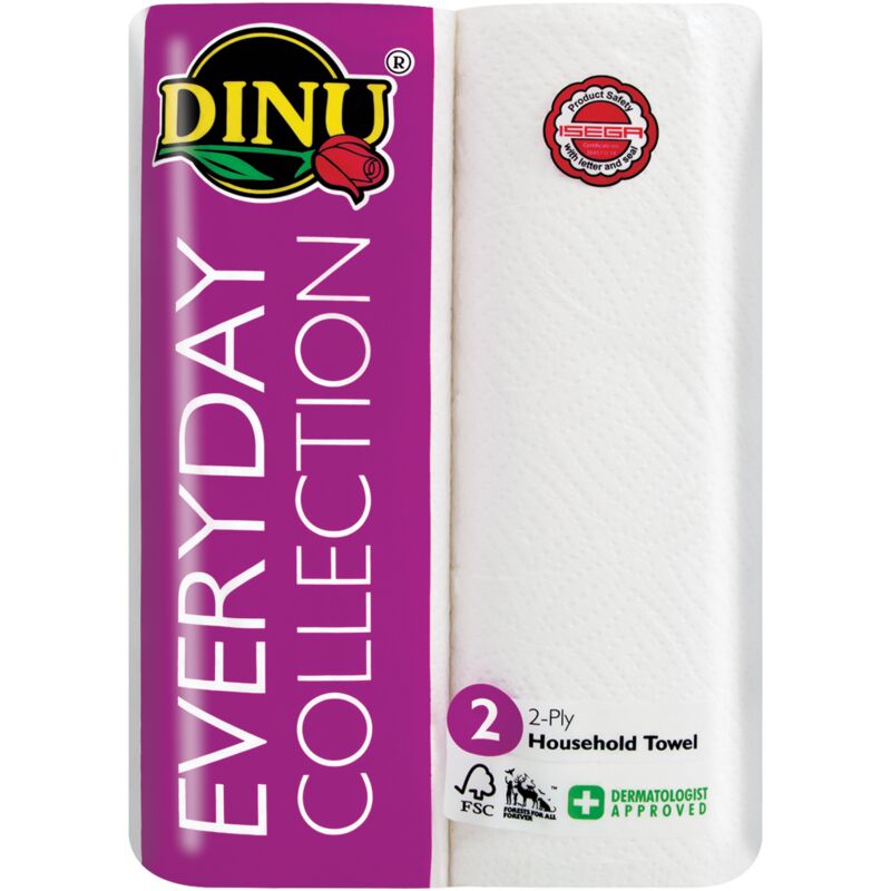 DINU 2PLY ROLLER TOWEL WHITE – 2S