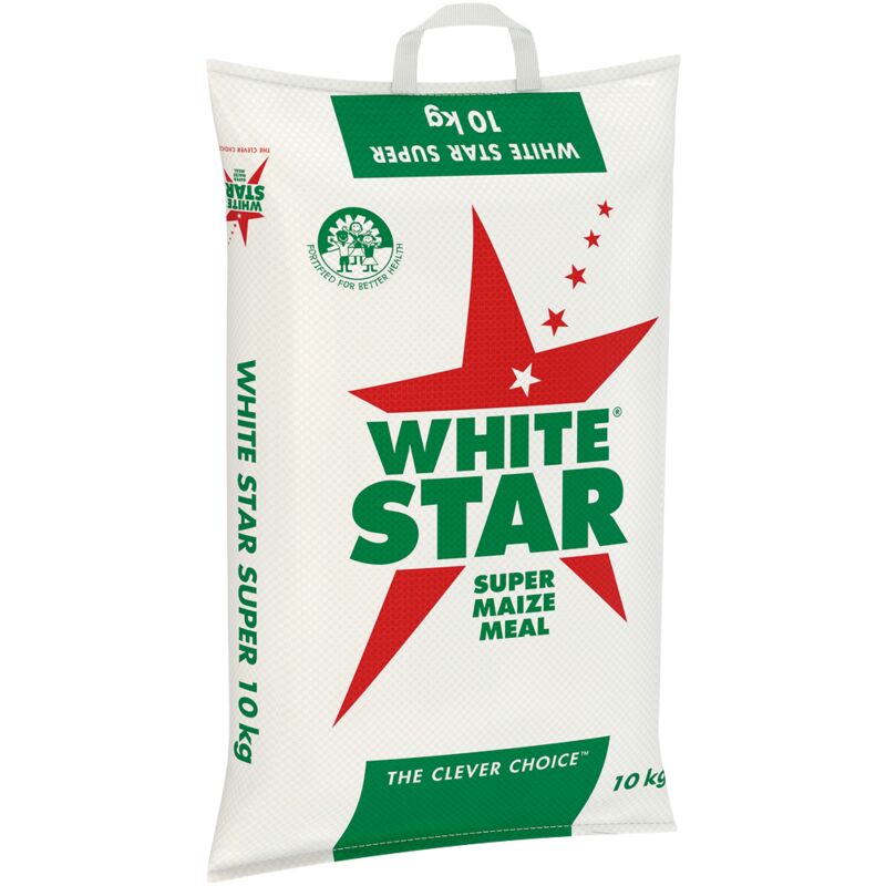 WHITE STAR SUPER MAIZE MEAL POLY BAG – 10KG