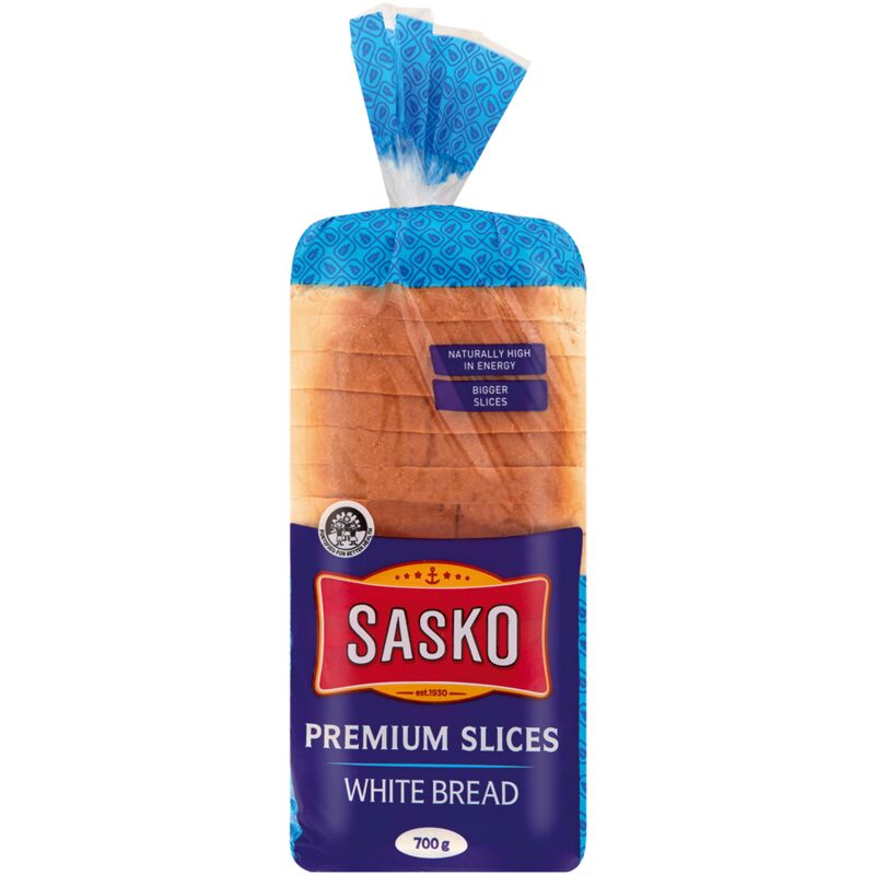 SASKO EVERYDAY PREMIUM BREAD WHITE SLICED – 700G