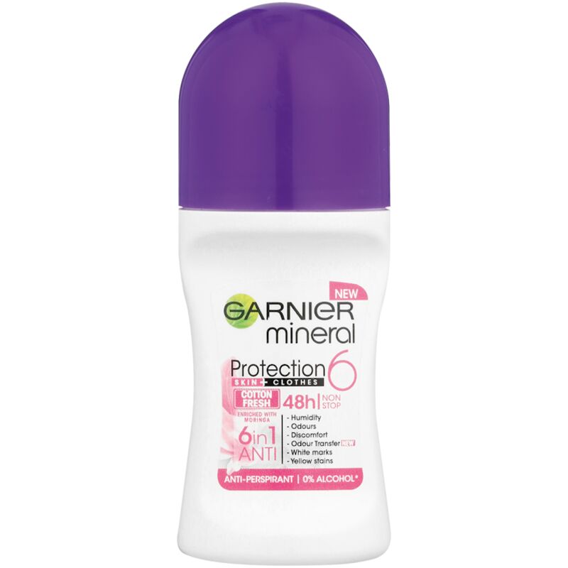 GARNIER DEO ROLL ON MINERAL PROTECT 5 COTTON FRESH – 50ML