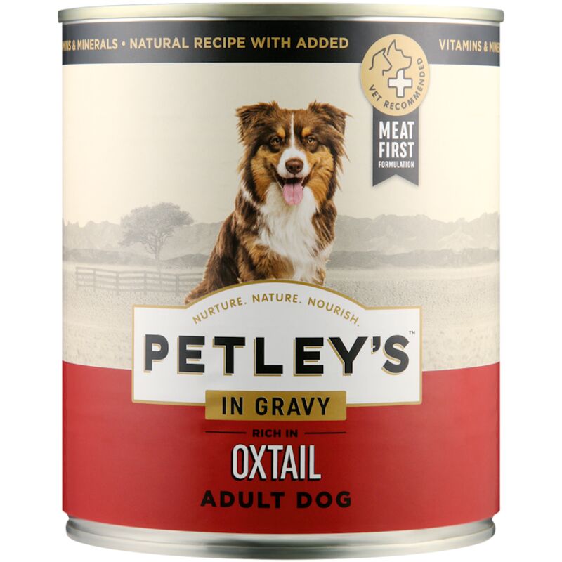 PETLEYS DOG FOOD OXTAIL GRAVY ADULT – 775G