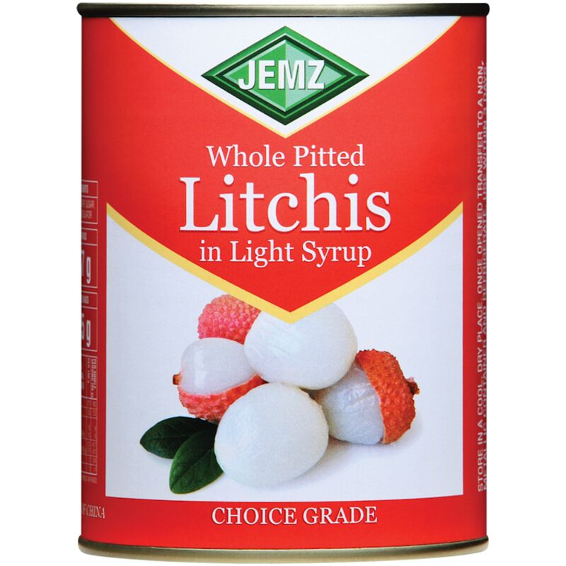 JEMZ PITTED LITCHI IN SYRUP – 567G
