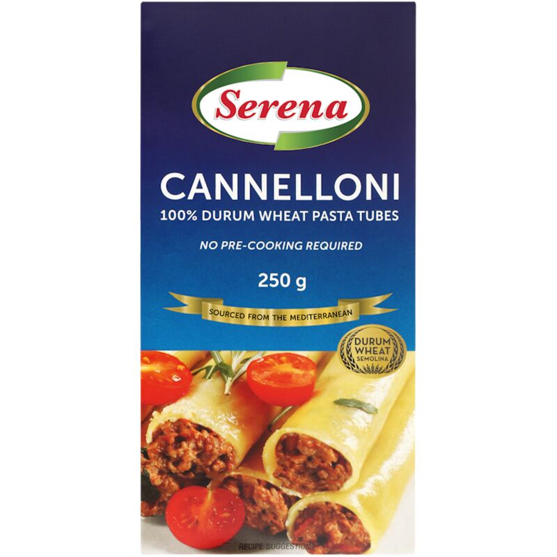 SERENA CANNELLONI TUBES – 250G