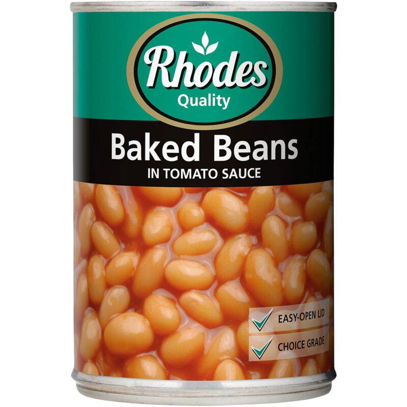 RHODES BAKED BEANS IN TOMATO SAUCE – 410G