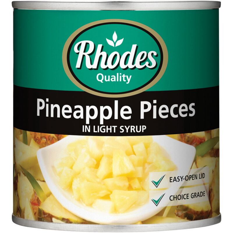 RHODES PINEAPPLE PIECES IN LIGHT SYRUP – 440G