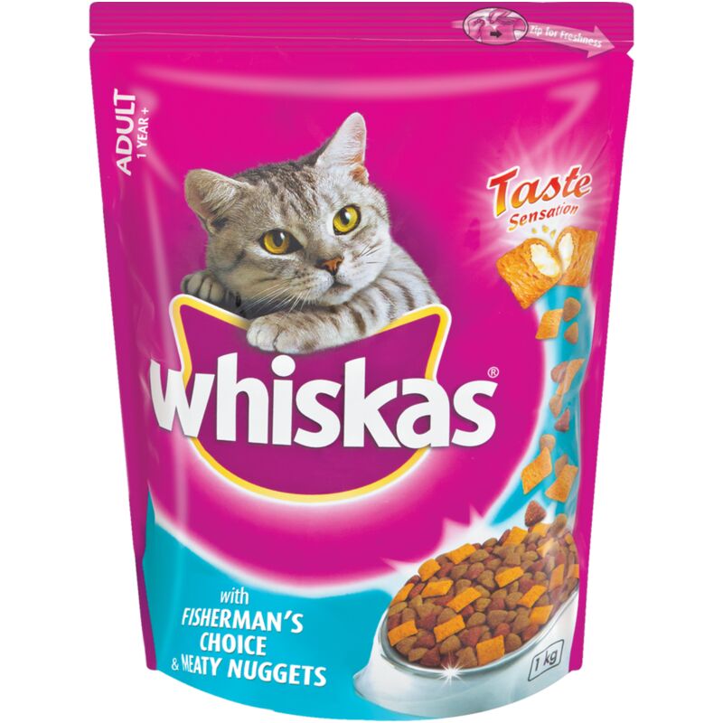 WHISKAS MEATY NUGGETS FISHERMANS CHOICE – 1KG